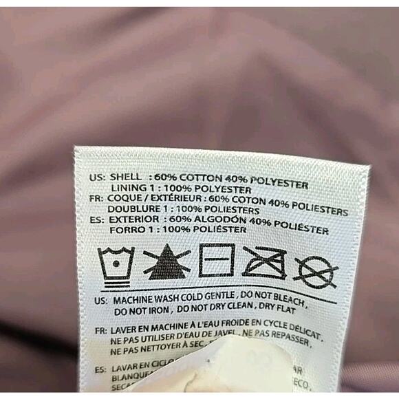 Fox Racing Womens Cosmic Quilted Insulated Bomber Jacket Sz S mauve/dusty purple - Picture 8 of 11